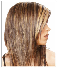 Brown hair with blonde highlights